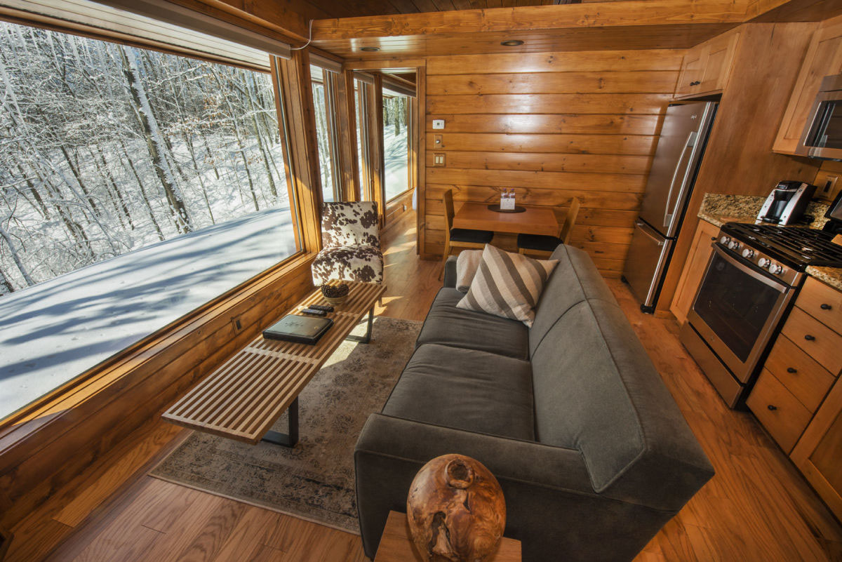 Threesome ski cabin