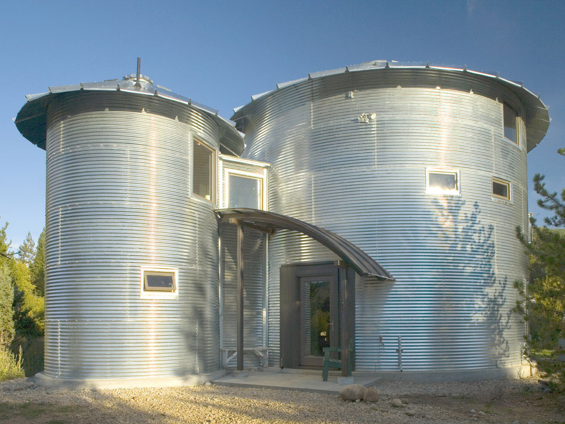 grain silo house tall