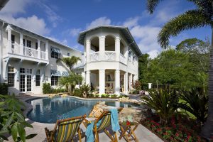 Tropical Caribbean Style Island Colonial Home in Florida