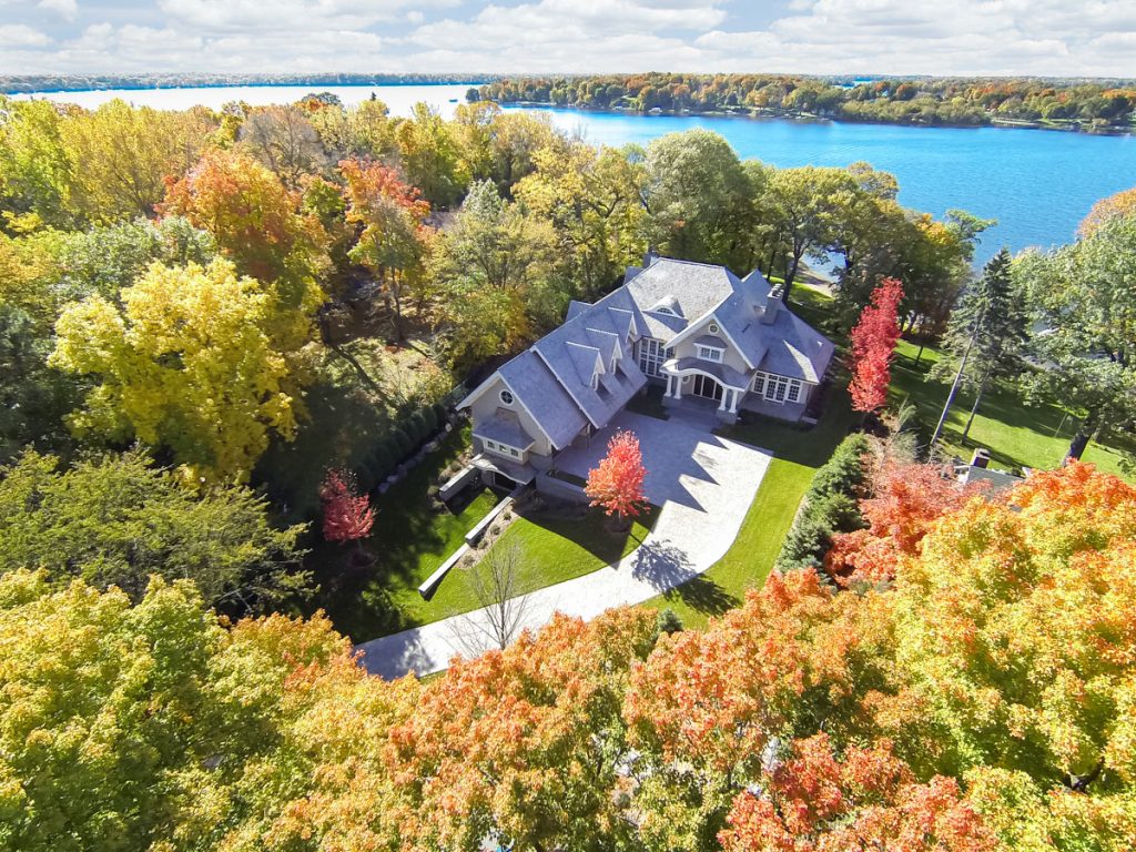 Shingle Style Lakeside Cottage Mansion