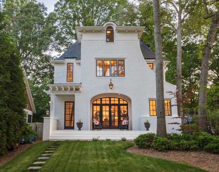 Unique Custom Home with a Transitional Style Façade and Sophisticated ...