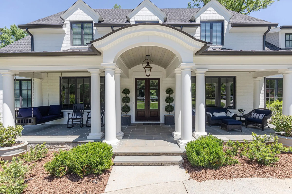 Charming Cottage-Style Home Front Porch