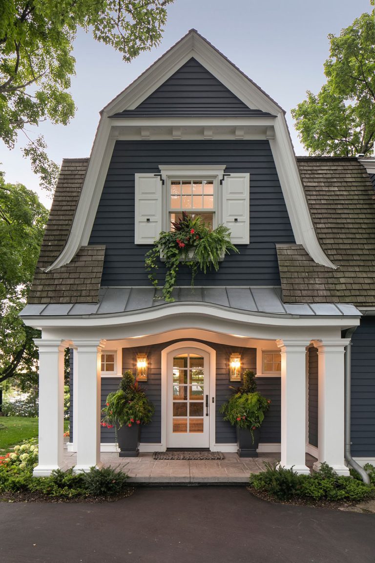 Refined Lakeside Cottage with Shingle Style Exterior