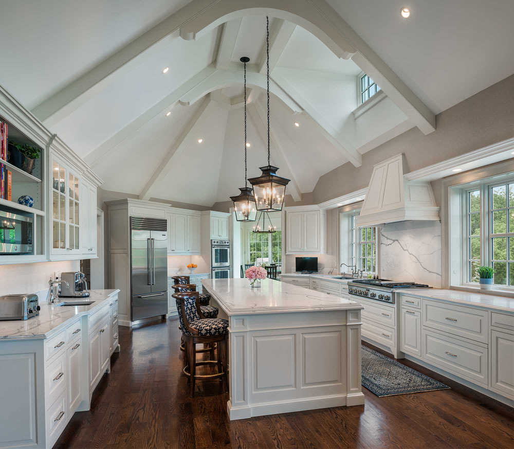 Kitchen with Vaulted Cathedral Ceiling