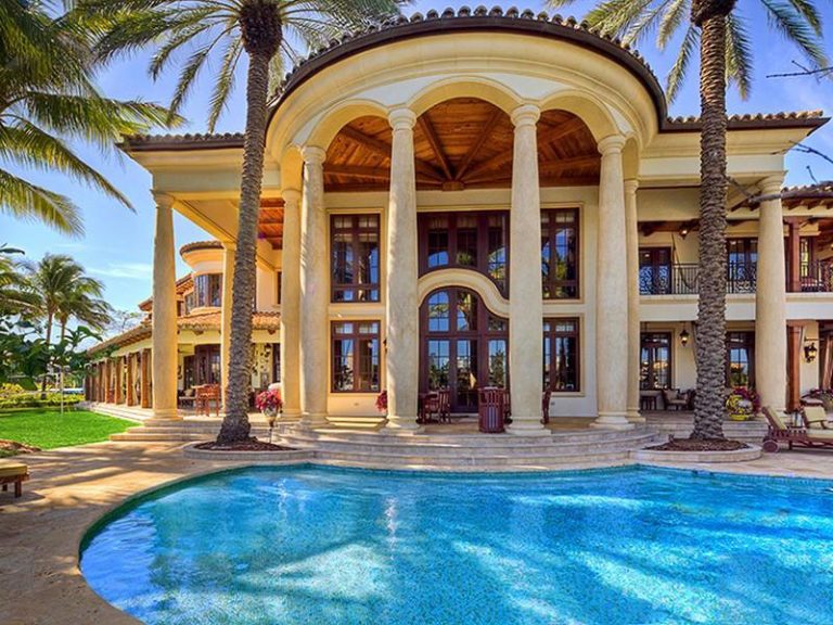 Fort Lauderdale Mediterranean Style Estate with Beautiful Grand Staircase