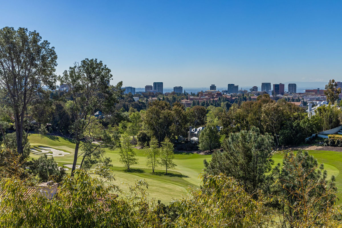 View of Bel-Air Country Club from Luxury Estate