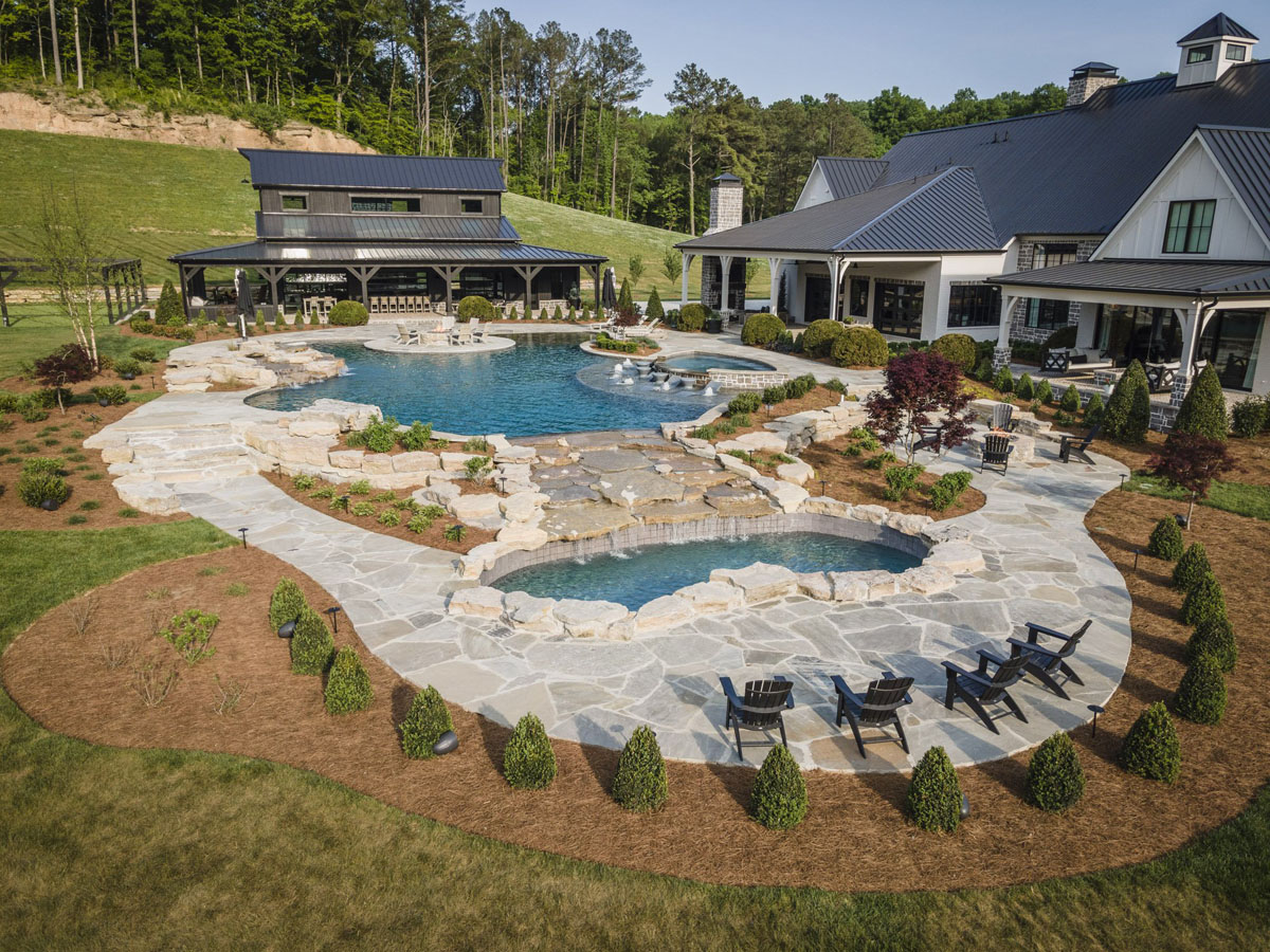 Country Home Backyard Oasis