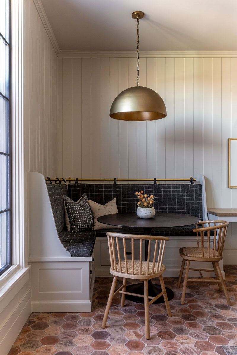 Cozy Corner Breakfast Nook with Bench