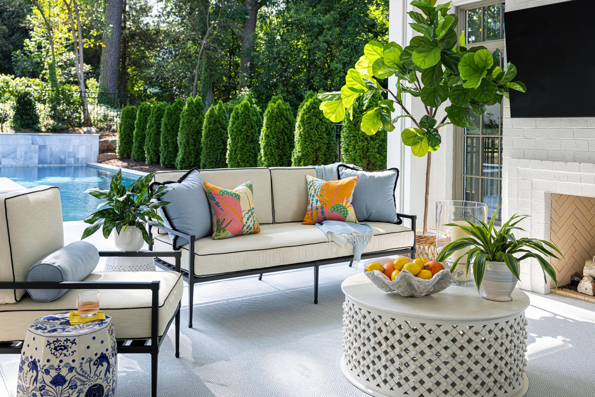 Elegant Poolside Patio