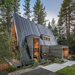 Modernized A-Frame Cottage with Dramatic Architecture