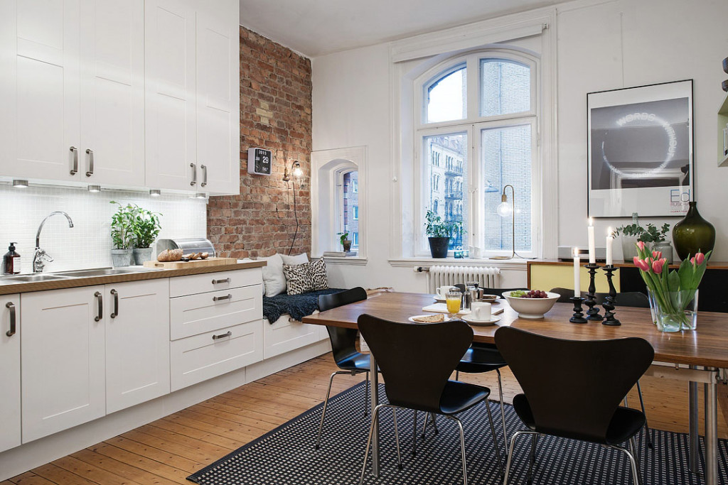 Charming Small Studio Apartment With Spacious Kitchen | iDesignArch ...