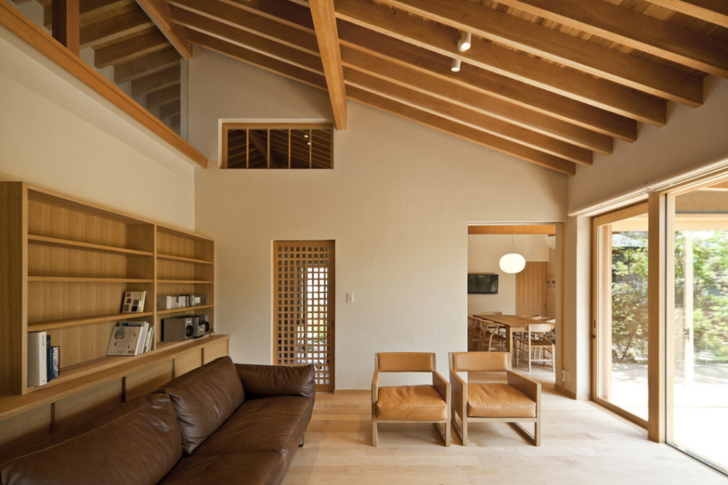 Timber-Framed Japanese House Built Around Private Gardens | iDesignArch