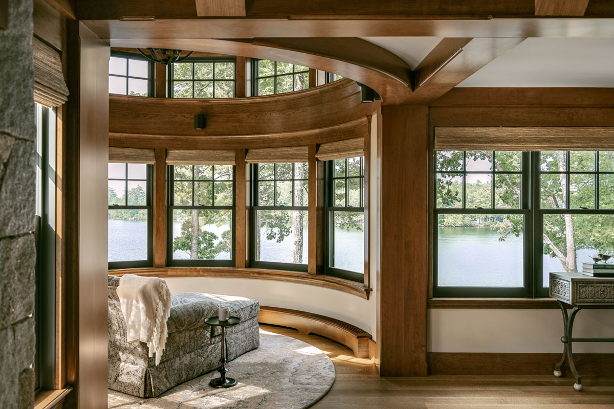 Round Reading Nook by the Lake