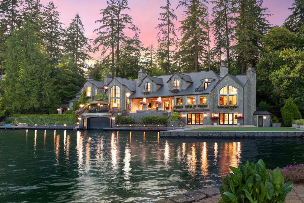 Magnificent Lakefront Mansion with Private Boat Dock