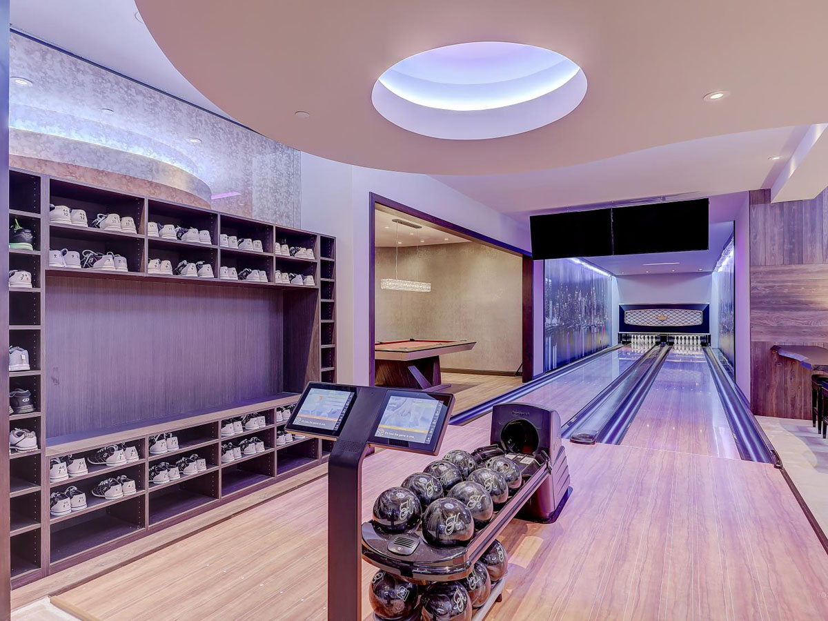 Luxury Home Bowling Lanes