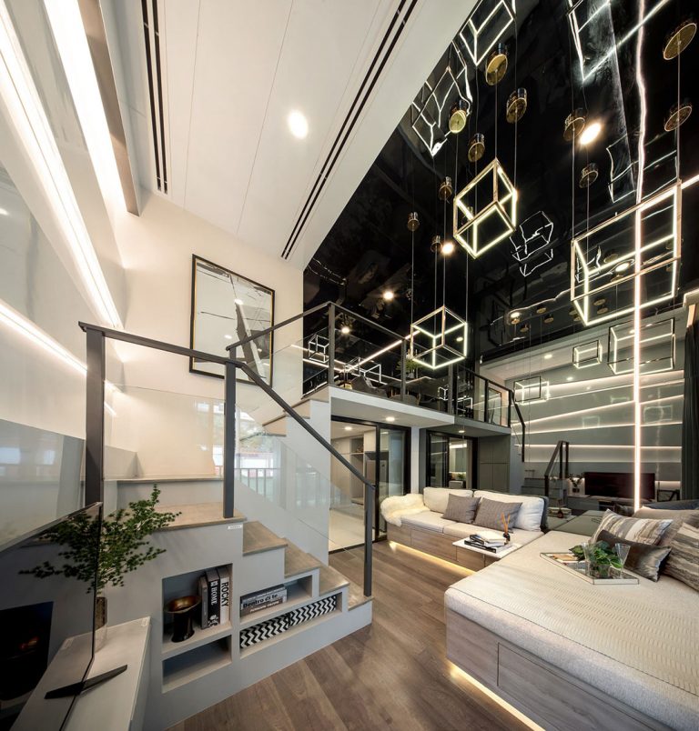 Luxurious Compact Modern Condo Apartment with Double Height Ceiling