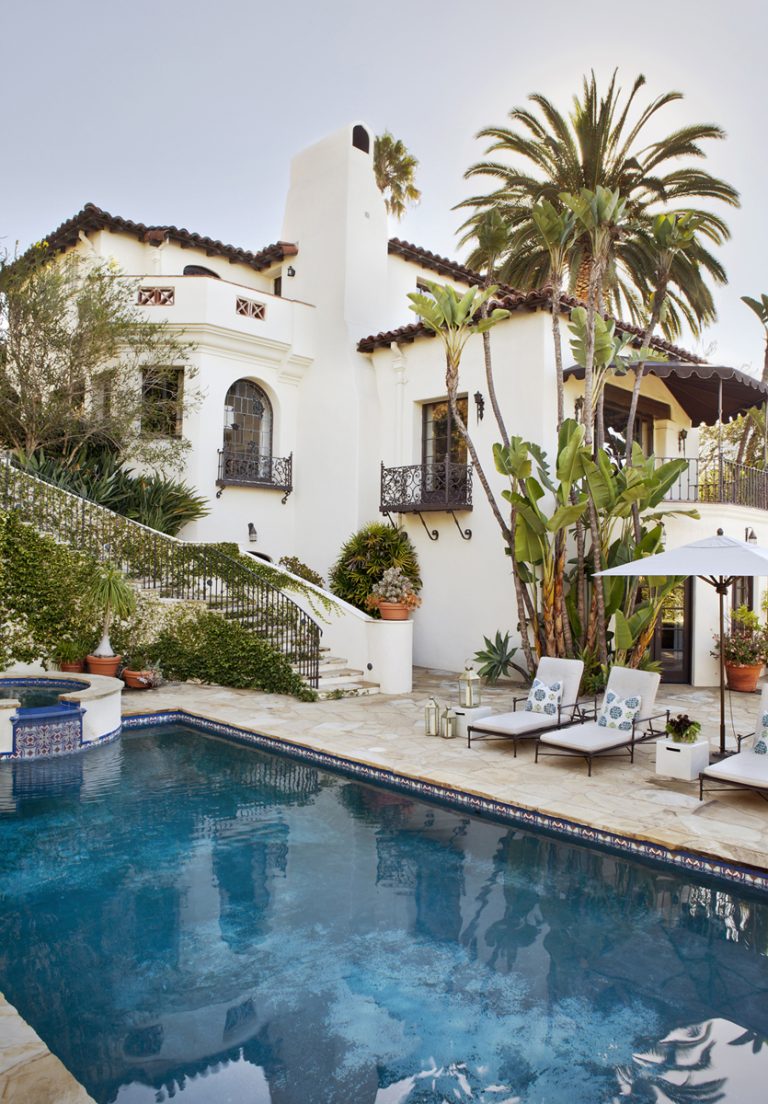 Mediterranean-inspired Spanish Colonial Revival Luxury House In Los Angeles