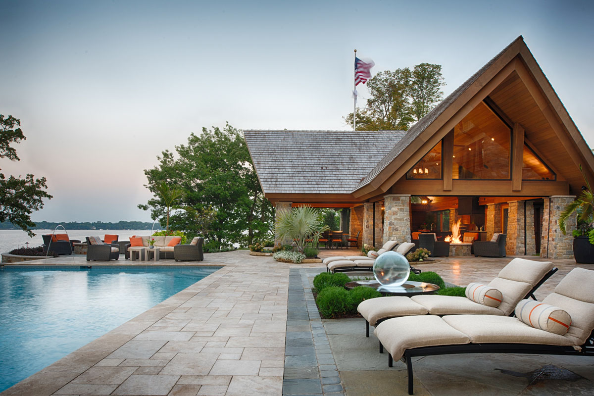 Lakefront Pool House