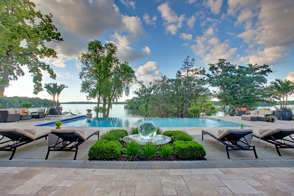 Infinity Edge Pool by the Lake