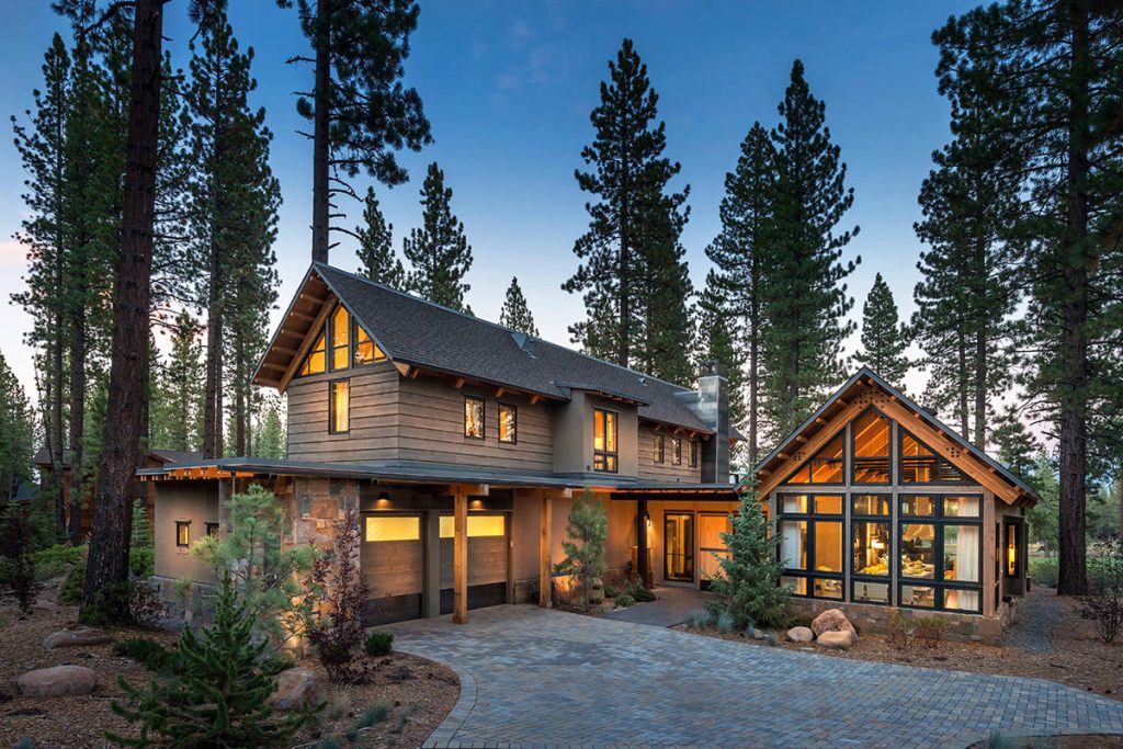 Classic Tahoe Style Rustic Mountain Lodge with Modern Flair
