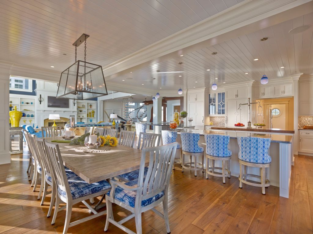 Ornate Shingle Style Beach House With Nautical Decor