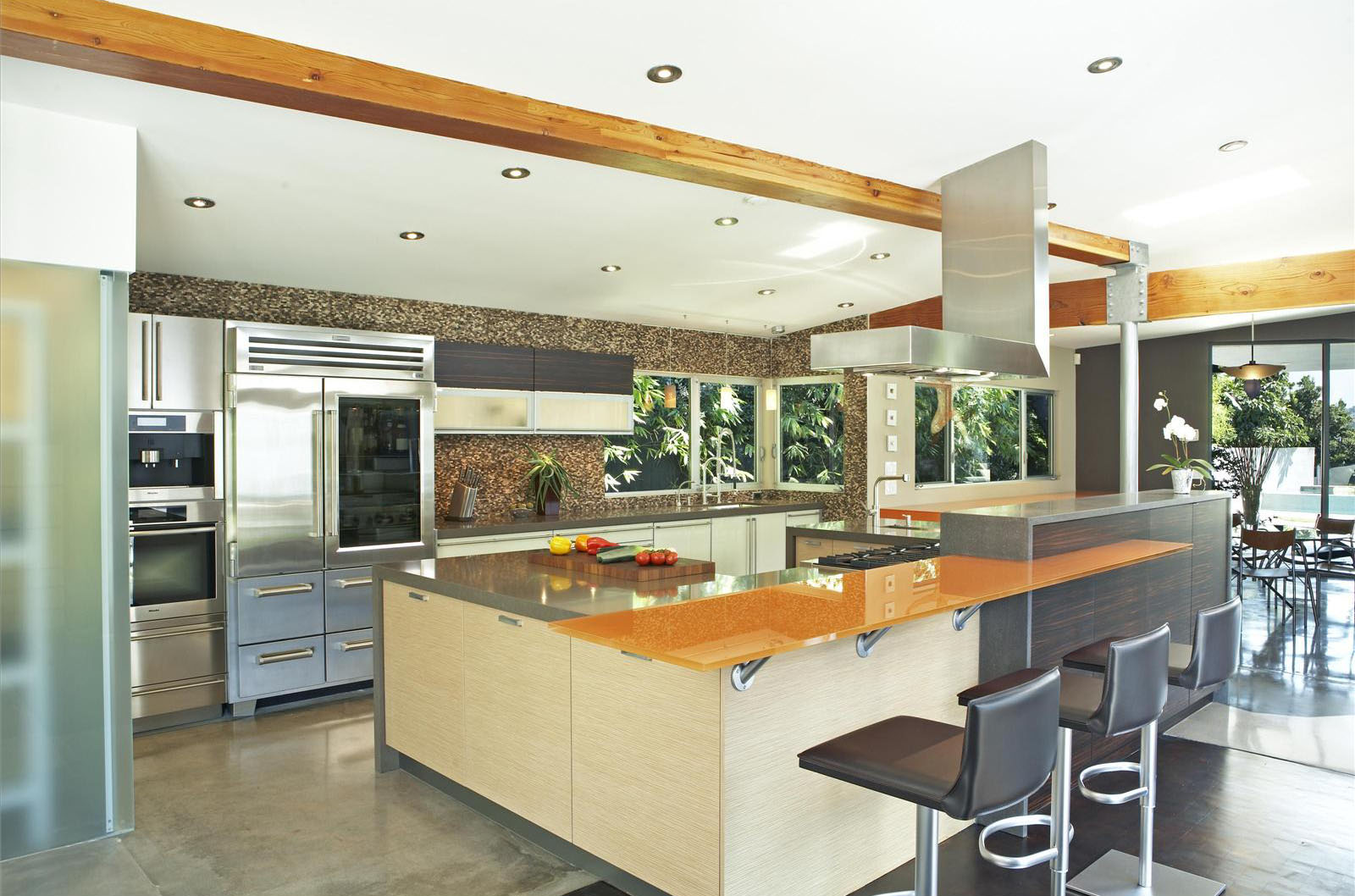 long open kitchen design