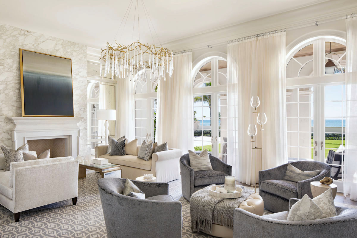 French Chateau Elegance Meets Coastal Luxury