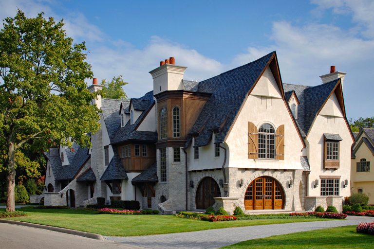 Storybook Manor with Tudor Inspired Architecture