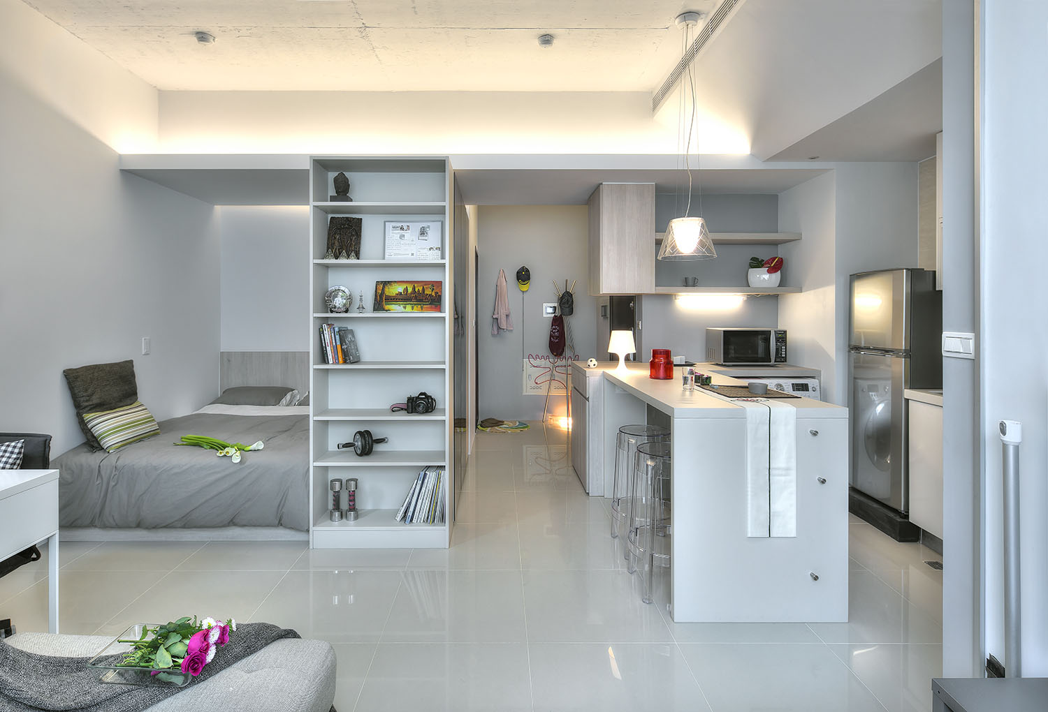 Small Taipei Studio Apartment With Clever Efficient Design, iDesignArch