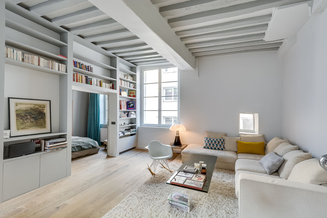 Fresh And Modern Small Apartment In The Heart Of Marais In Paris 