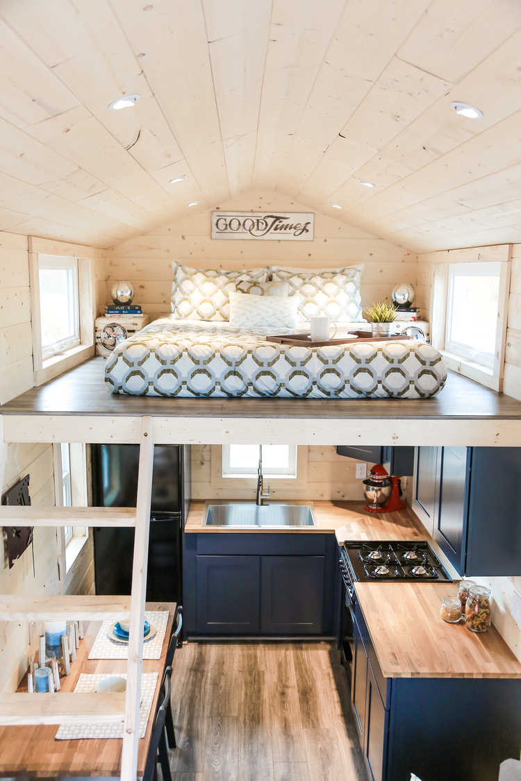 Tiny Dream Home On Wheels With Two Sleeping Lofts | iDesignArch ...