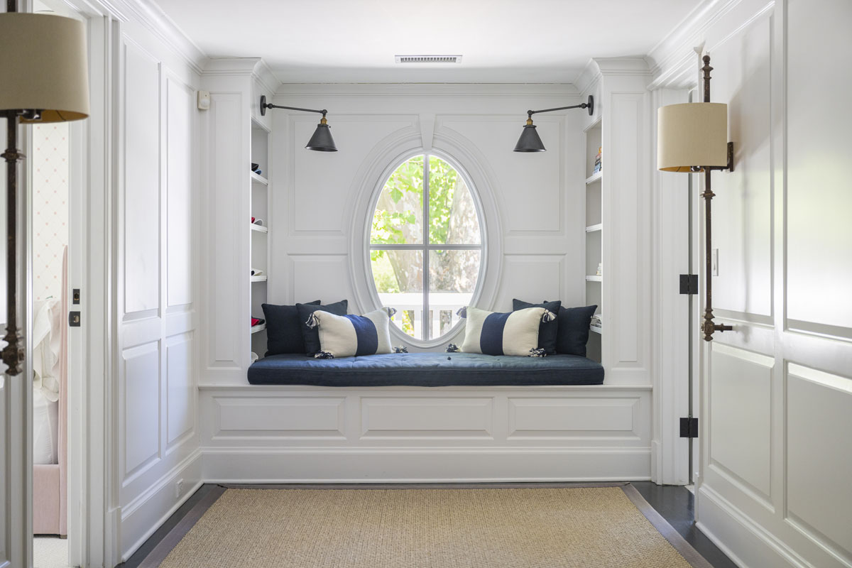 Oval Window and Seating Nook