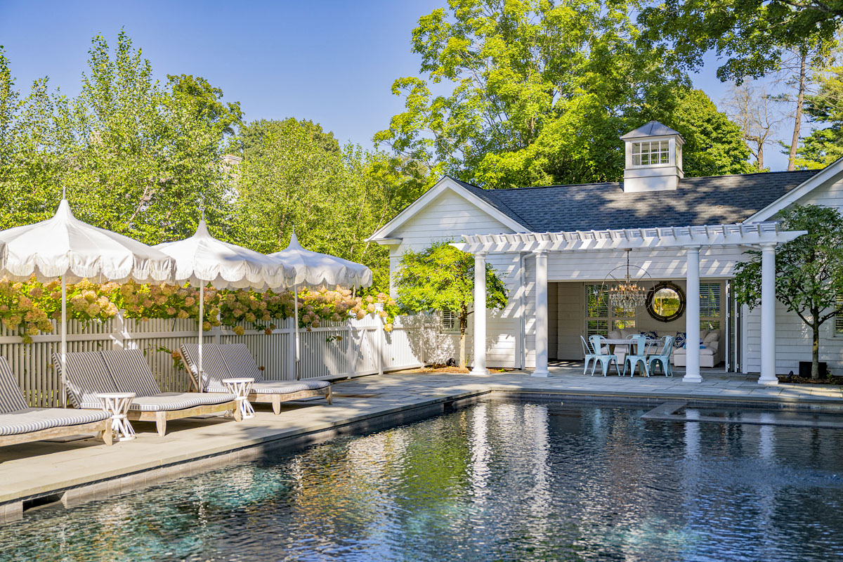 Pool House with Cupola