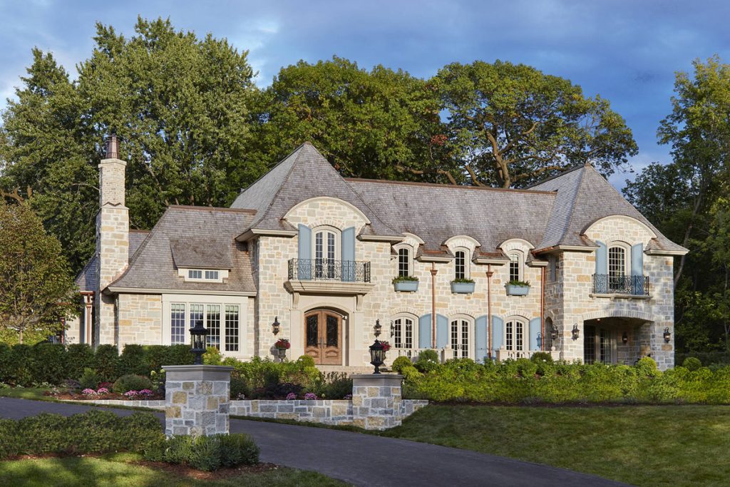 Elegant Stone House in Minnesota with French Country Character