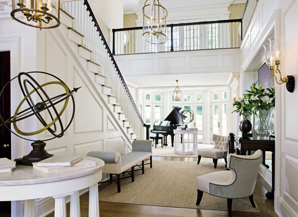 Elegant Traditional Home Interior Design Of A Colonial