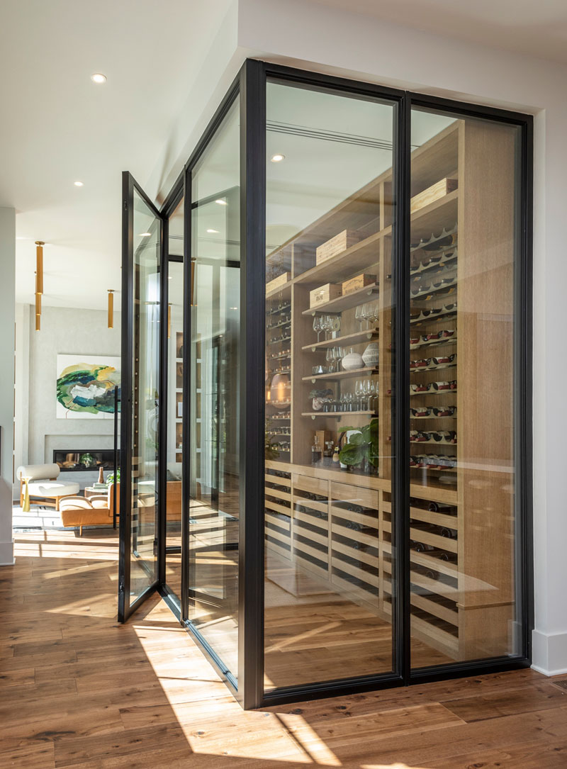 Modern Glass Wine Closet